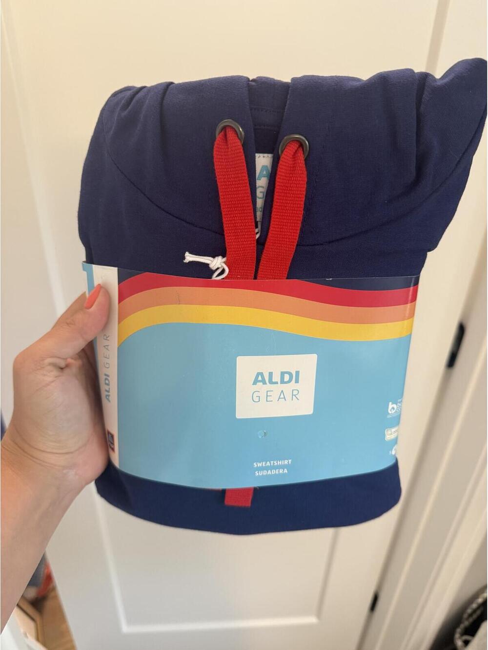 ALDI GEAR Hooded Sweatshirt with Kangaroo Pocket, Size M